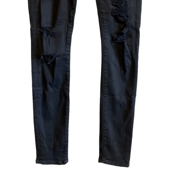 Agolde Sophie High Rise Skinny Jeans Women’s Size 26 Distressed Black - Picture 5 of 10